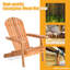 Chaise Adirondack pliante en bois massif Antoine