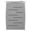 Armoire de rangement pour poubelle double en acier inoxydable 54,3 x 30,5 x 44,3 po Double Wheelie Bin