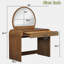 Table de coiffeuse avec miroir tactile et tiroir-551795749