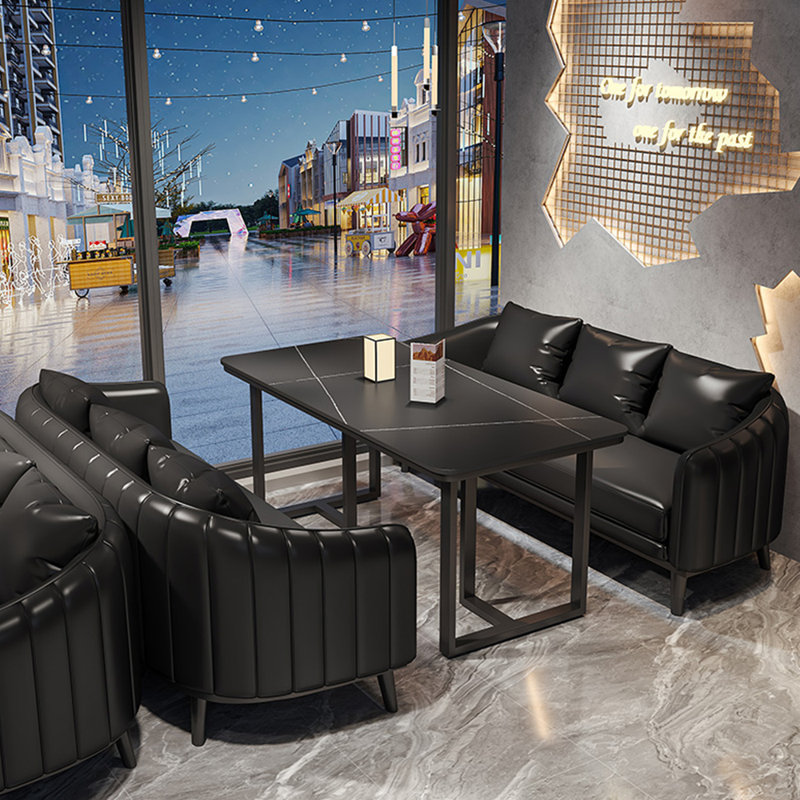 Megna 70.1'' Faux Leather Sofa, Black Faux Leather