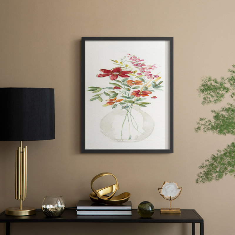 Reproduction encadrée Provence Bouquet II - bois massif