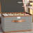 1Pcs Storage Bins with Lids, Collapsible Closet Organizer Container, Fabric Organizer Box with Handles, Decorative Storage Boxes with Lids for Organizing Clothes, Books, Light Grey-1553549297
