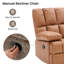 Fauteuil inclinable manuel en simili cuir Brisen de 44,5 po de largeur Brisen-124005747