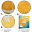 Yellow Orange Citrus Bounty IV - Fruits Metal Wall Art-101153385