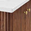 Ensemble de meuble-lavabo flottant moderne 36 "avec lavabo en céramique intégré, meuble-lavabo mural Wavy-Line