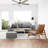 Tulip 52 inch Brushed Nickel Ceiling Fan with LED Light Kit and Remote Control
