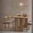 Nordic style solid wood dining table-108129044