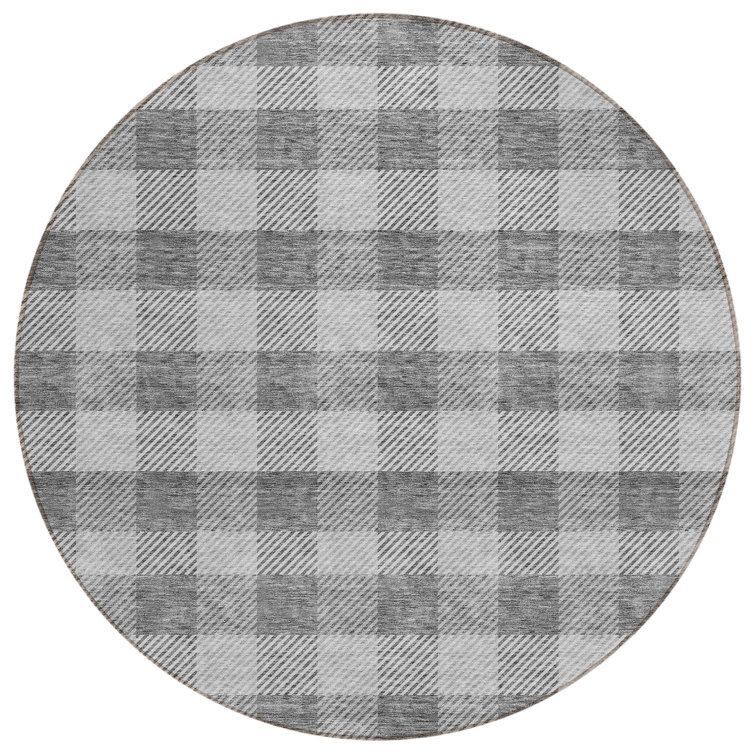 Colzie Flatweave Checkered Indoor / Outdoor Rug