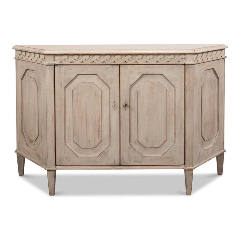 Wrenn 58'' W Solid Wood, Stone Gray