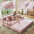 78.7" King Size Convertible Sleeper Sofa Bed With 3 Pillows,Retro Chenille Folding Mattress Couch, High Resilience Memory Foam Mattress Sofa Removable And Washable, Suitable For Small Space In Living Room, No Assembly Required-1592182299