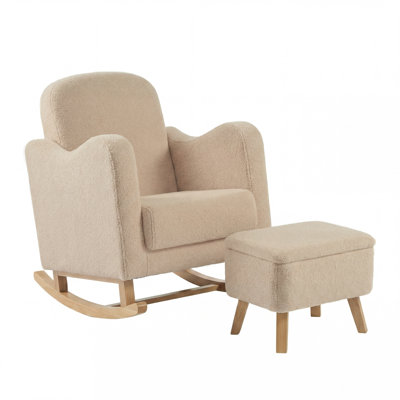 SOOTHER ROCKING NURSING CHAIR & STOOL