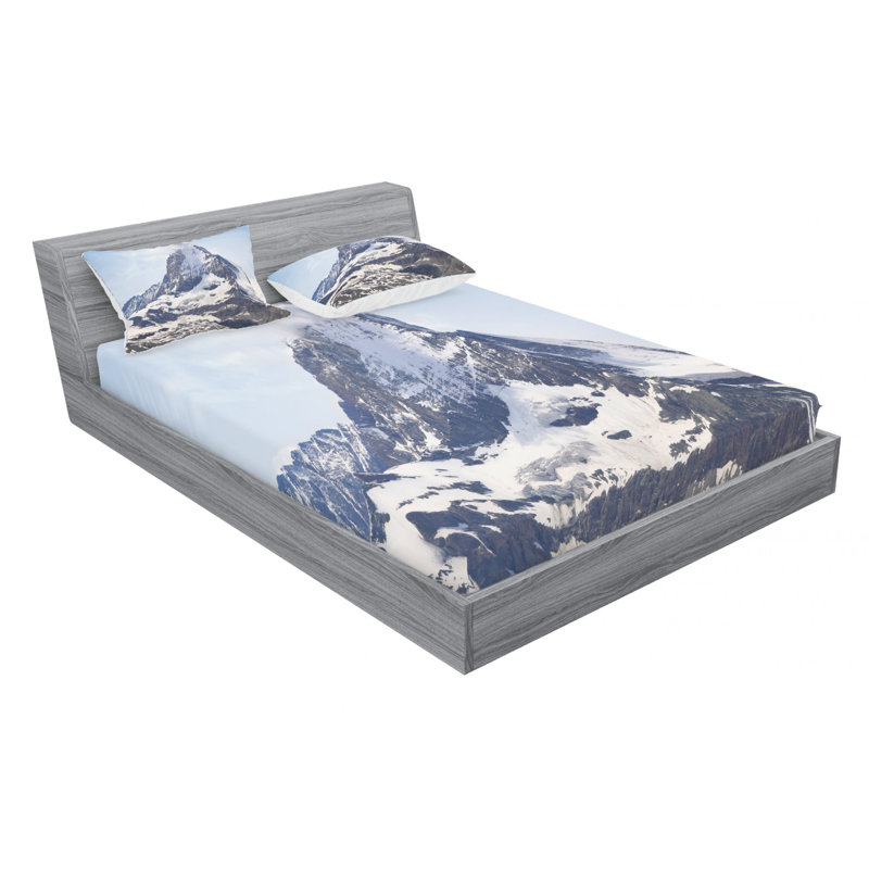 Microfiber Sheet Set, Queen Sheet Set with Fitted Sheet