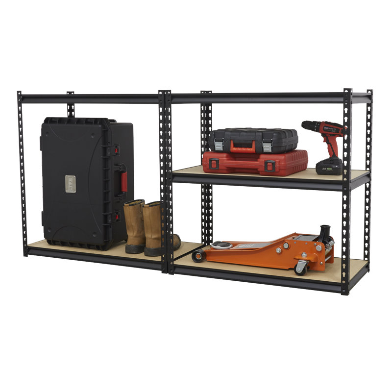 Shavonne Metal Shelving Unit, 183cm H x 91.5cm W x 46cm D