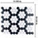 Metro 1" Hex Matte White with Black Honeycomb 10-1/4" x 11-7/8" Porcelain Mosaic Tile