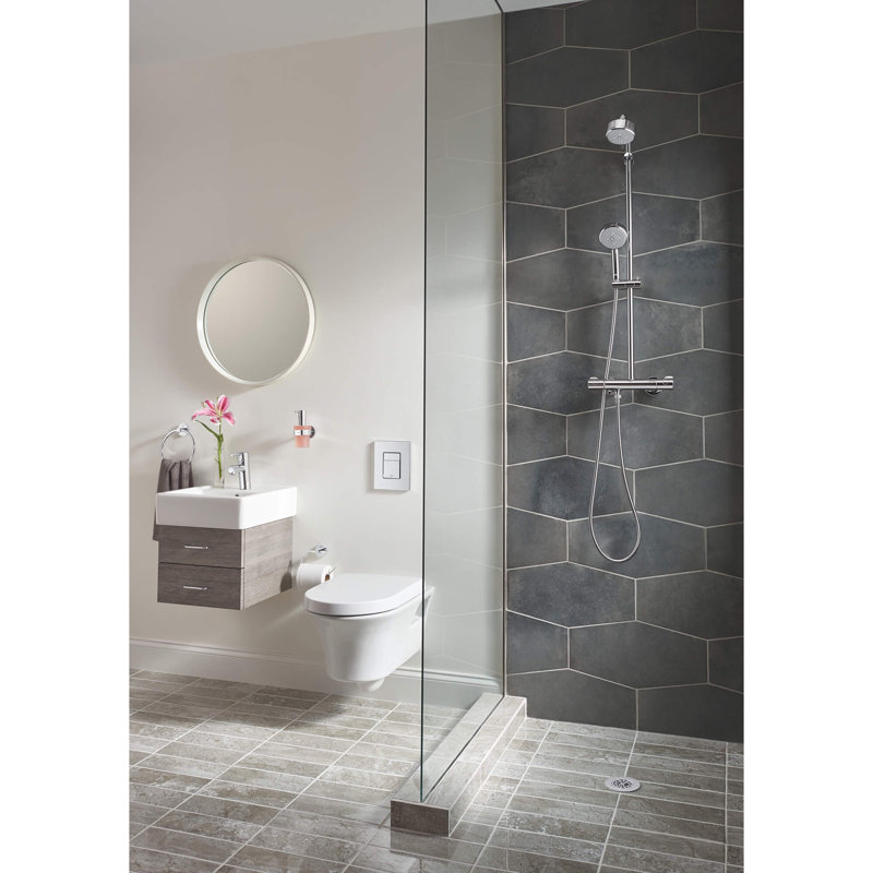 Essentials Cube Wall Mount Toilet Paper Holder, StarLight Chrome