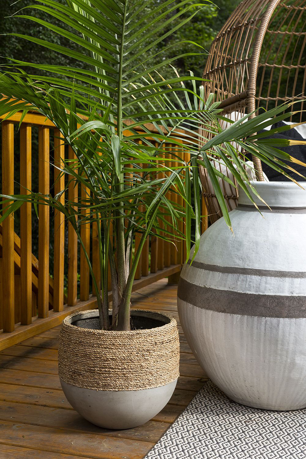 Concrete Pot Planter, 11.5" H x 12" W x 12" D