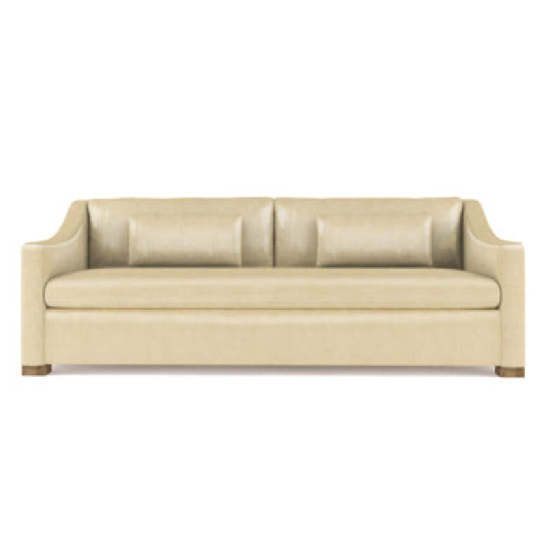 Canapé Crosby, H 32,5 po x l 108 po x P 43 po, Patiné, Cuir rétro huître
