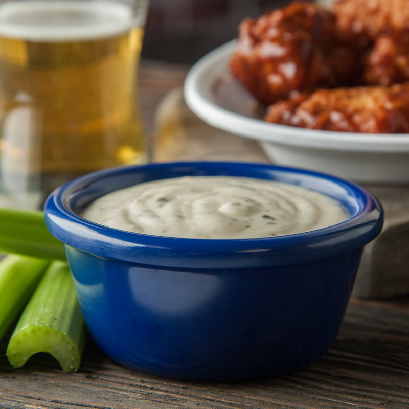 Melamine Smooth Bowl Sauce Ramekin, 6 oz, Blue