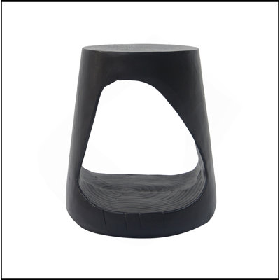 MGO Hollow Side Table With Wood-Like Texture, Weather-Resistant And Versatile For Indoor And Outdoor Use