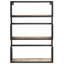 Alchiba 3 Piece Mango Solid Wood Tiered Shelf with Reclaimed Wood-1604661425