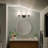 Cosabella Black 3-Light Vanity Light with Satin Etched Glass Shades-585684335