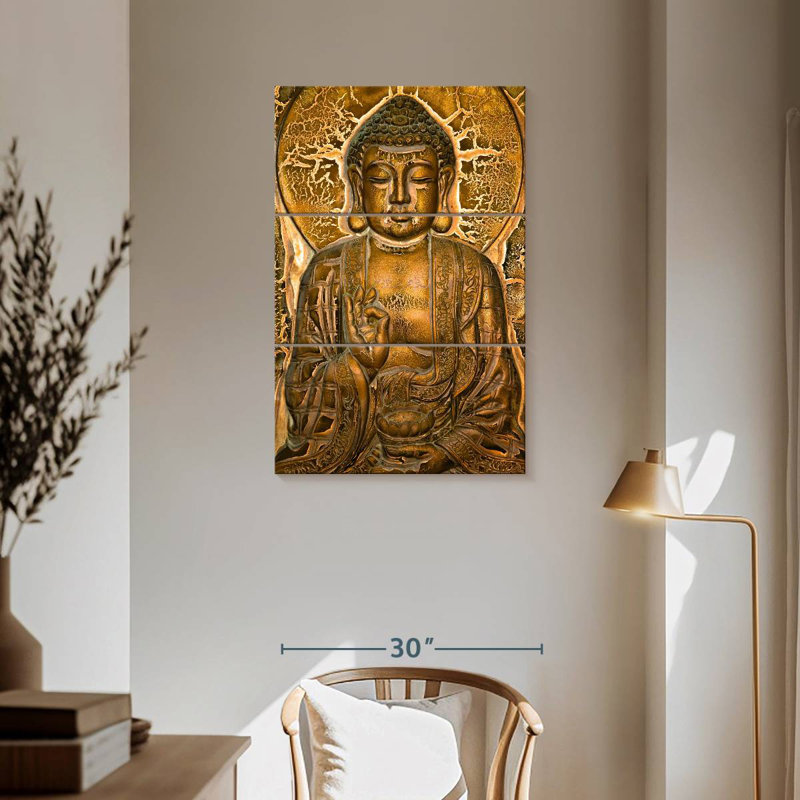 Adella Buddha Mural, 57" H x 36" W
