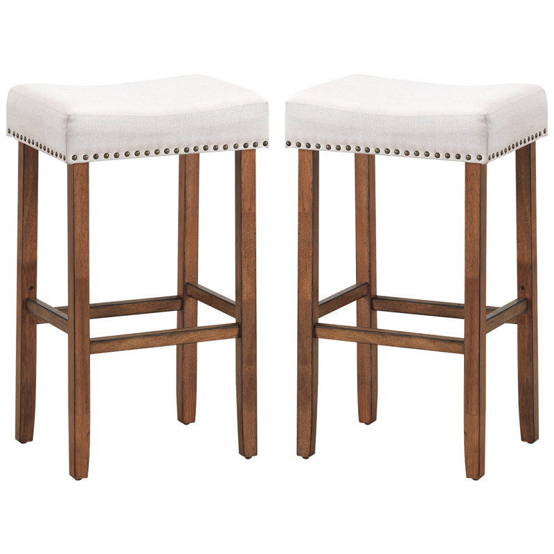 Tabouret de bar et de comptoir Kyson, Tabouret de bar (siège d'une hauteur de 29,5 po), Beige