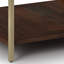 Table basse industrielle carrée en bois de manguier et en métal avec tablette ouverte et cadre noir Skyler-1648633400