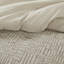 Édredon pour lit double / grand - 3 pièces en coton 100% beige