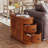 Solid Wood 2-Drawer End Table-2095973761