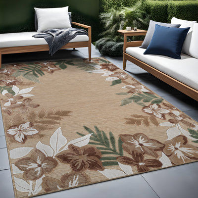 Tapis floral d'intérieur pour l'extérieur