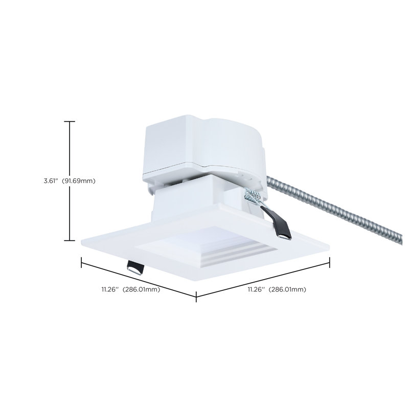 4 in. Selectable 13.5 W Air-Tight IC Rated LED Canless Standard Recessed Lighting Kit