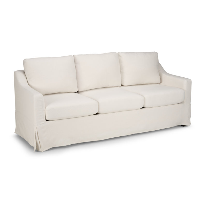 80W Sofa With Slipcover, Ivory