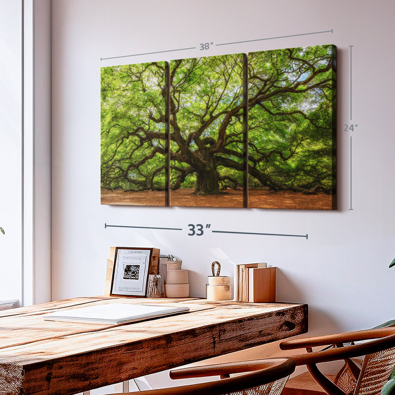 Nature 3 - Pieces, 24" H x 38" W x 1.25" D