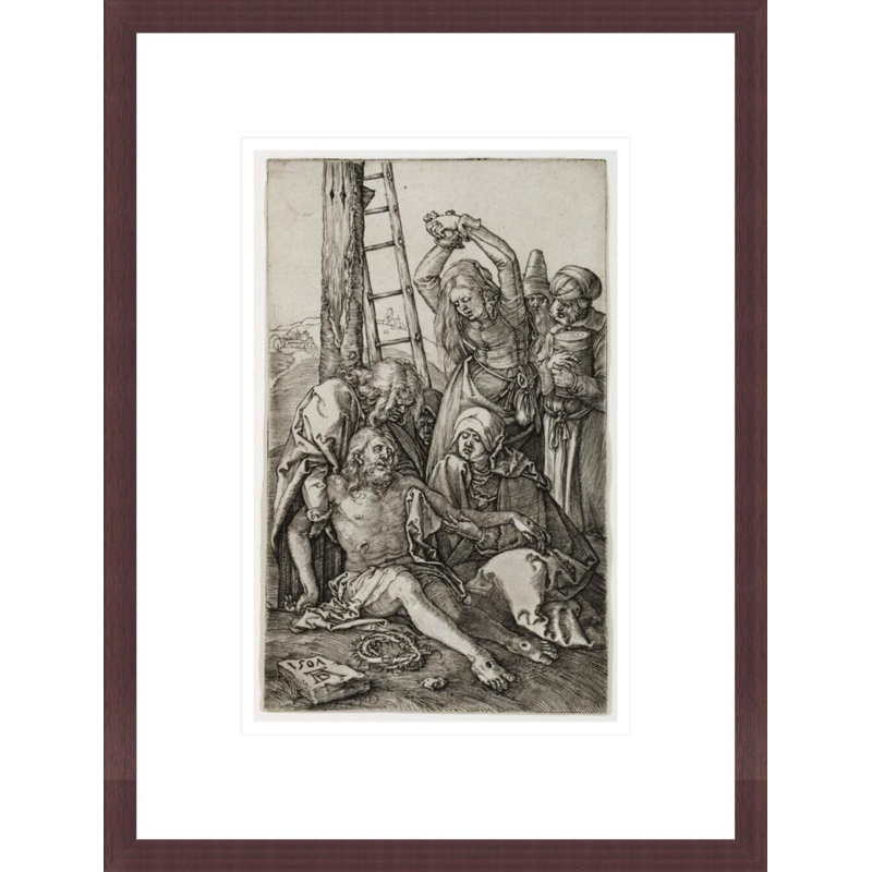 «The Lamentation» par Albrecht Dürer, impression giclée sur cadre, H 16,75 po x l 12,75 po