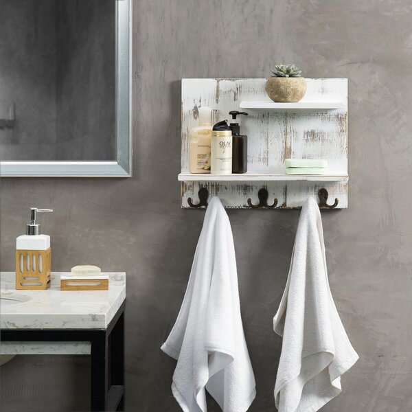 Creative Solid Wood Towel Hook Wall Kitchen Rag Storage Hook Free