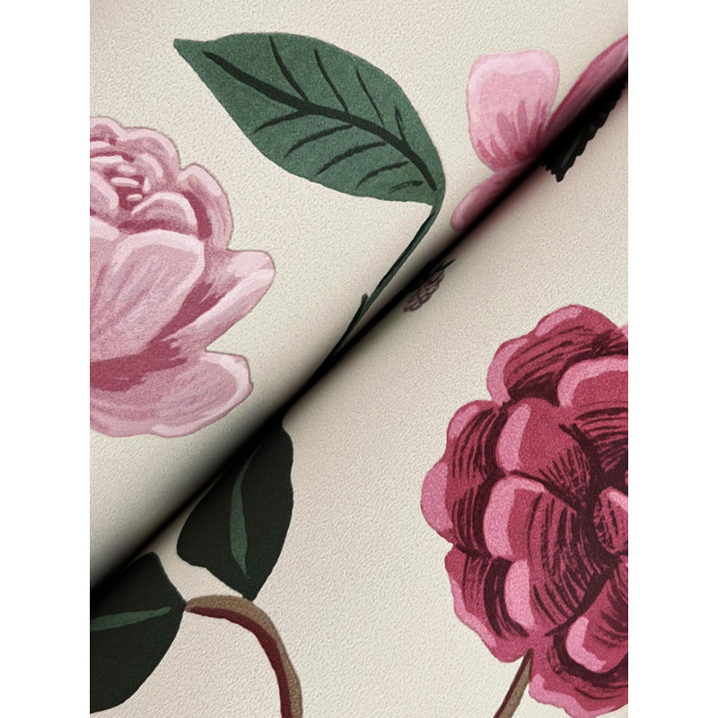Papier peint Roses, Lin