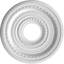 Médaillon de plafond en PVC thermoformé de 13 po x P 3 1/2 po x P 3/4 po (convient aux auvents jusqu'à 4 1/4 po), brume de perle métallique universelle-123386629-123386636