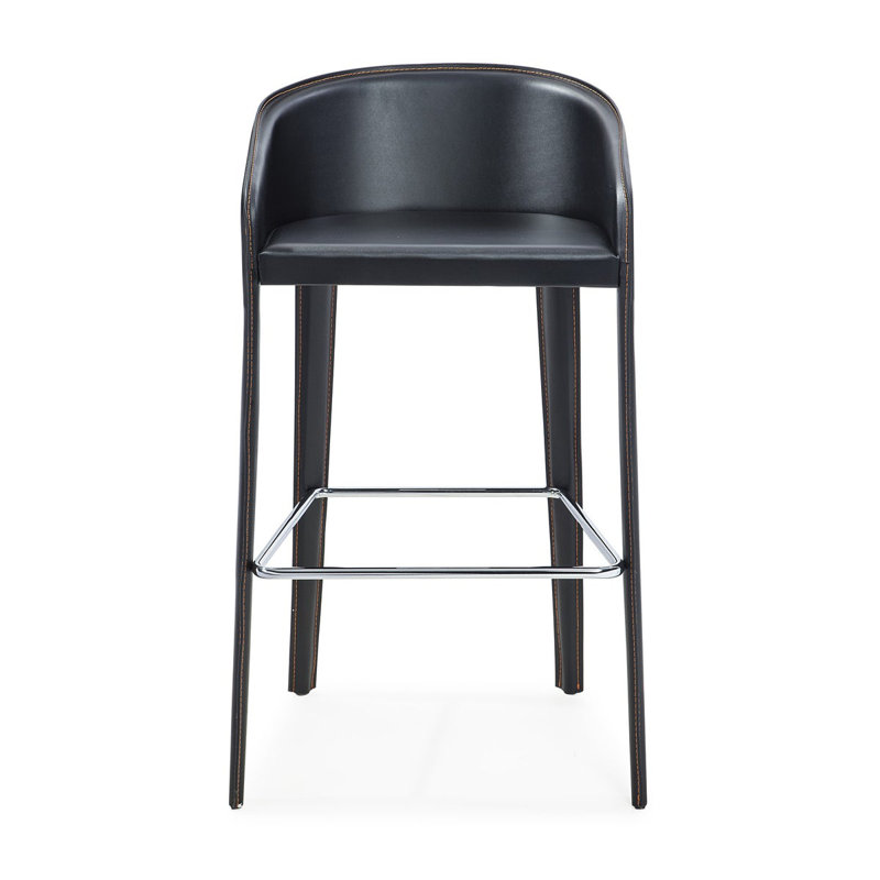 Tabouret de bar 29 po Steinmann, Noir, Noir, Tabouret de bar (siège d'une hauteur de 28 po)
