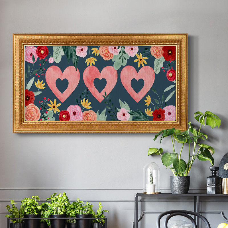 Collection Sweet Hearts - impression sur toile simple, H 29 po x l 53 po x P 2,5 po
