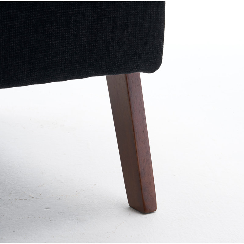 Fauteuil d'appoint Mid-Century, Noir