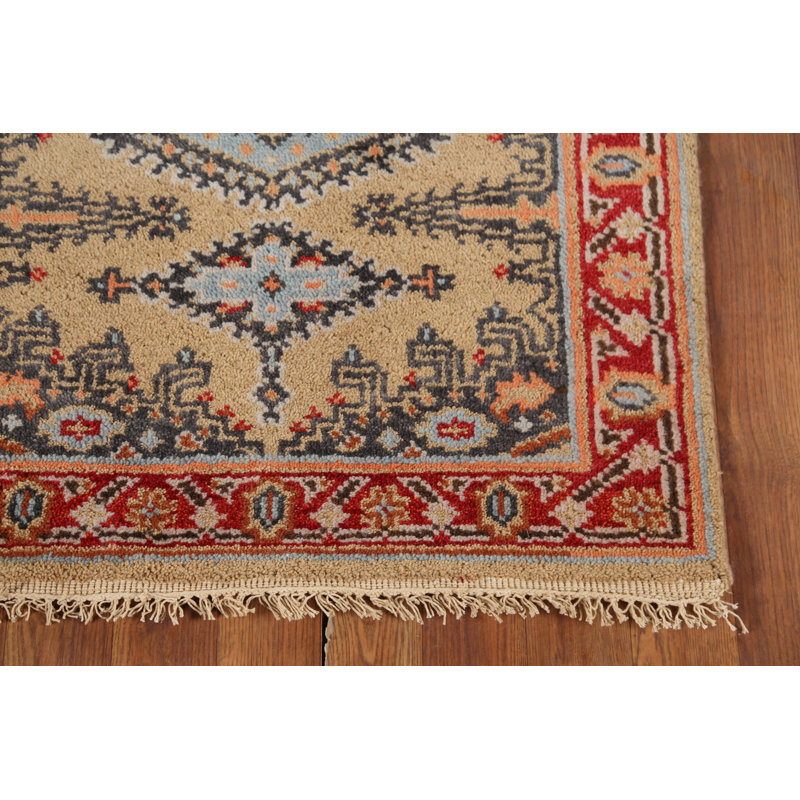 Handmade Wool Traditional Oriental Runner Rug 3x8
