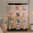 Tempered Glass Display Cabinet, Wine Cabinet,Storage Cabinet,File Cabinet,With Bluetooth LED Light Strip,Lock On The Door,Equipped With Cast,Easy To Move,For Living Room, Bedroom,Hallway,Office-787282850