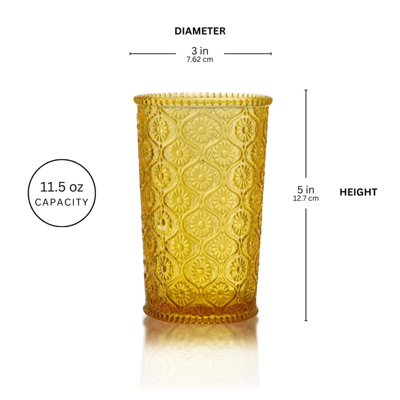 Verre Mitzi Highball, Jaune