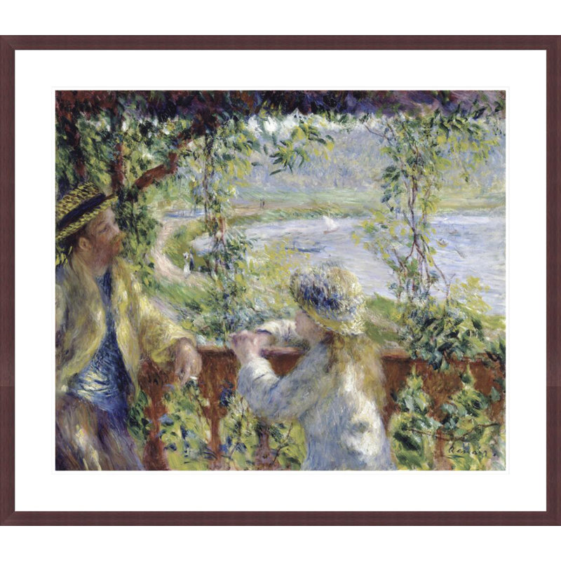«By the Water» par Pierre-Auguste Renoir, impression giclée encadrée, H 33,5 po x l 38,27 po
