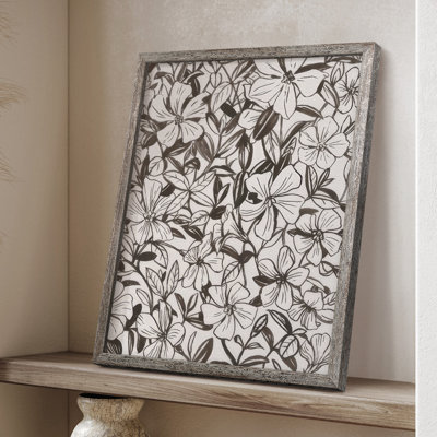 Periwinkle Daze I Framed Print - Solid Wood