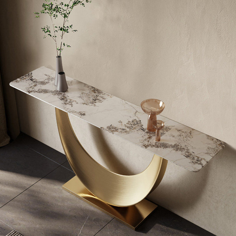 Console en métal de style italien, H 33,4 po x l 47,2 po x P 13,7 po