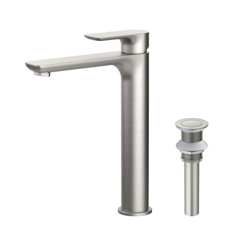 Tender Vessel Sink Faucet Single-handle Bathroom Faucet with Drain Assembly