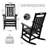 HDPE All-Weather Outdoor Rocking Chair, Porch Deck Rocker,2 Pack-310700435-476368370