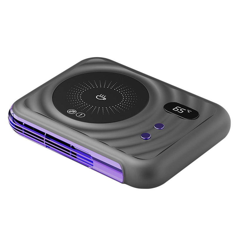 2-in-1 Household Heater Office Desk Constant Temperature  Automatic Insulation Warm  Hot Milk Heater, Gray